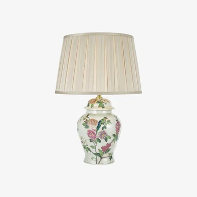 Knees dar lighting PEO4255 Peony Porcelain Table Lamp Hand Finished Floral Base Only