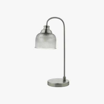 Knees Dar Lighting HEC4238 Hector Touch Table Lamp Satin Nickel Decorative Glass