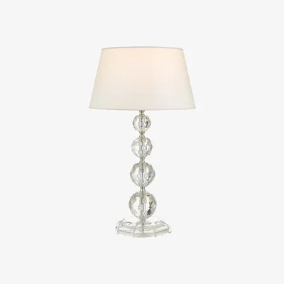 Knees dar lighting BED4208 Bedelia Table Lamp Clear with Shade