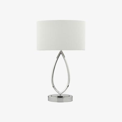 Knees dar lighting WYA4250 Wyatt Touch Table Lamp Polished Chrome with Shade