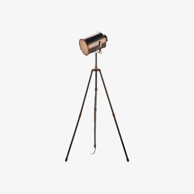 Knees dar lighting JAK4921 Jake Task Floor Lamp Antique Silver and Copper