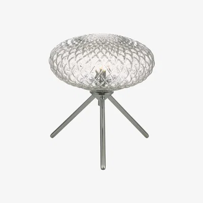 Knees dar lighting BIB4108 Bibiana Table Lamp Polished Chrome with Clear Glass