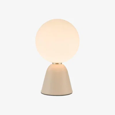Knees dar lighting FRA403 Francesca Table Lamp Pink Opal Glass