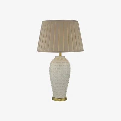 Knees dar lighting DAY4233 Dayna Table Lamp Cream Base Only