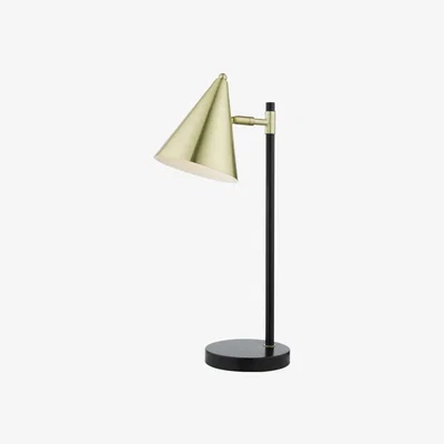 Knees dar lighting BRA4241 Branco 1 Light Table Lamp Matt Black and Brass