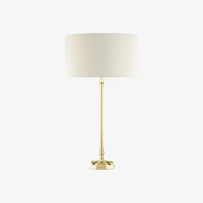 Knees dar lighting IOW4242 Iowa Table Lamp Natural Brass Base Only