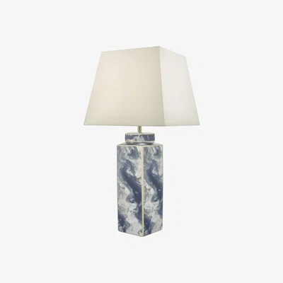 Knees dar lighting LOY4223 Loyce Table Lamp Blue and Ceramic Base Only