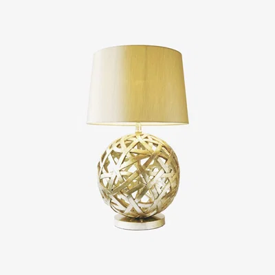 Knees Dar Lighting BAL4263 Balthazar Table Lamp Complete With Shade Bronze