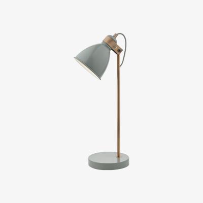 Knees Dar Lighting Frederick FRE4239 Table Lamp Grey and Copper