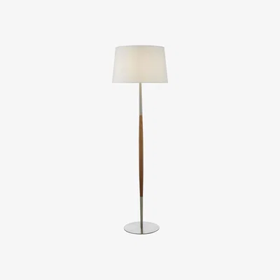 Knees dar lighting DET4246 Detroit Table Lamp Satin Nickel Walnut Detail Base Only