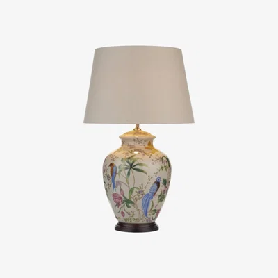 Knees dar lighting MIM4202 Mimosa Table Lamp Floral Bird Base Only