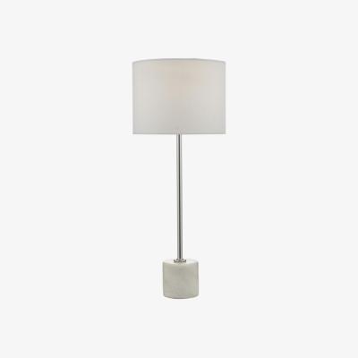 Knees dar lighting MIS422 Misu Table Lamp White and Grey Marble with Shade