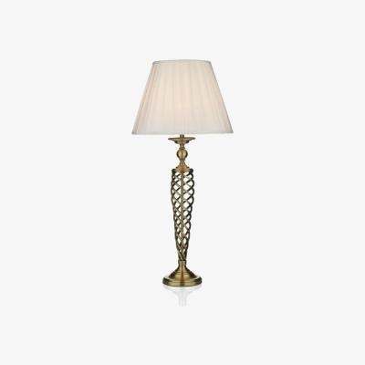 Knees dar lighting SIA4275 Siam Table Lamp Antique Brass with Shade