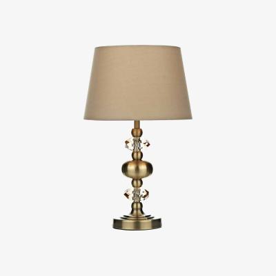 Knees dar lighting EDI4175 Edith Touch Table Lamp Antique Brass with Shade
