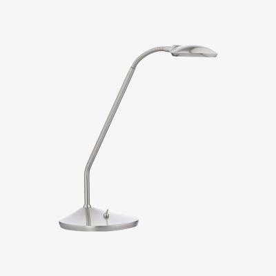 Knees Dar Lighting WEL4046 Wellington Table Lamp Satin Chrome LED