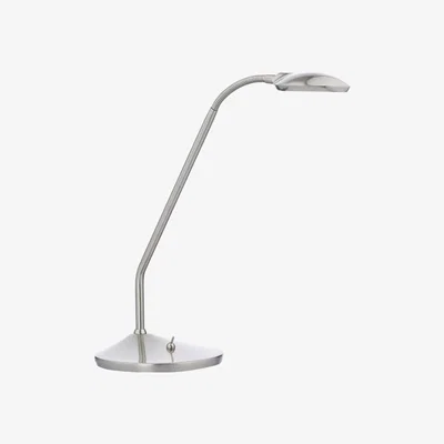 Knees Dar Lighting WEL4046 Wellington Table Lamp Satin Chrome LED