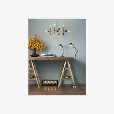 Knees dar lighting RAN4075 Ranger Table Lamp Antique Brass