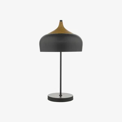 Knees dar lighting GAU4222 Gaucho 2 Light Table Lamp Black