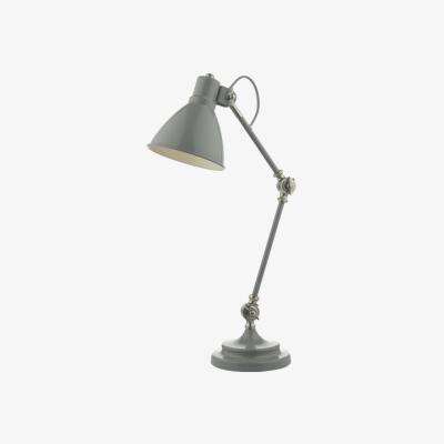 Knees dar lighting EUN4239 Eunice Task Lamp Grey and Satin Nickel