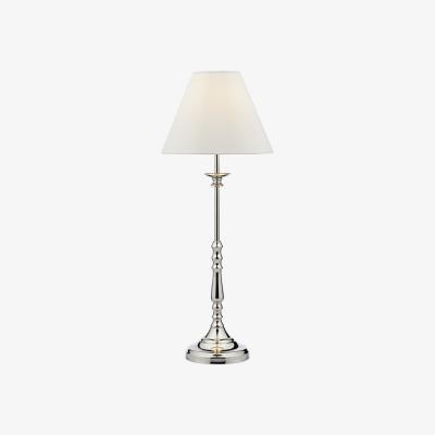 Knees dar lighting BLE4138 Blenheim Table Lamp Polished Nickel with Shade