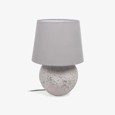 Kave Home Marcela table lamp in ceramic with grey finish UK adapter
