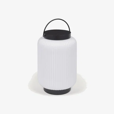 Kave Home Verona table lamp in polythene and metal with black finish