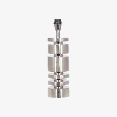 La Redoute Silver Metal Stacked Cylinder Table Lamp Base