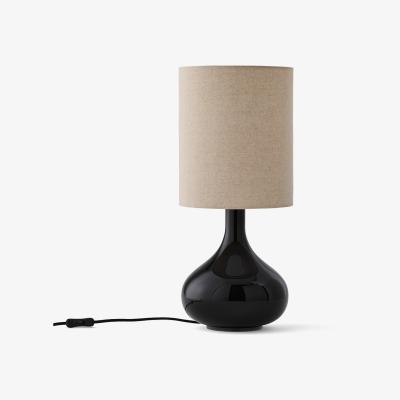 La Redoute Juna Glass & Linen Table Lamp