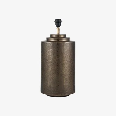 La Redoute Hammered Antique Brass Metal Table Lamp Base