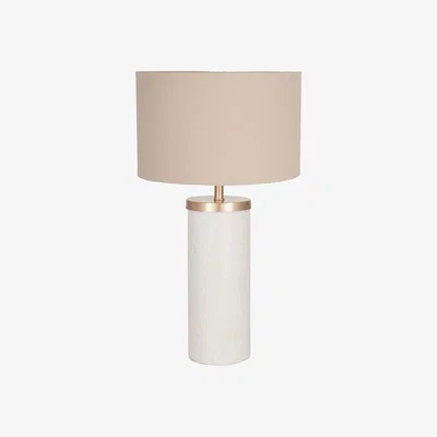 La Redoute Solid Marble with Gold Top Detail Table Lamp