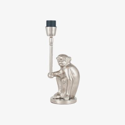La Redoute Antique Silver Metal Monkey Table Lamp Base