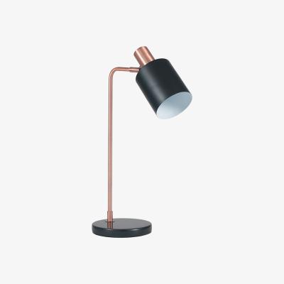 La Redoute Copper and Black Marble Base Desk Lamp