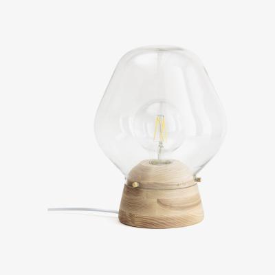 La Redoute Nasoa Glass & Wood Table Lamp