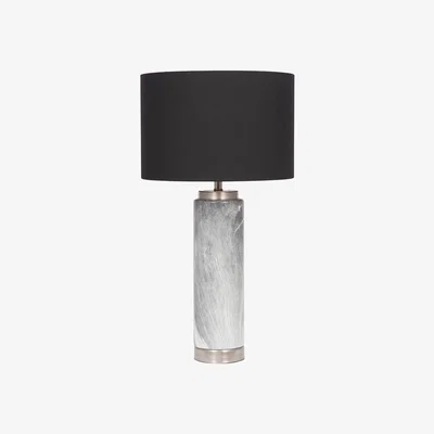 La Redoute Soft Grey Marble Effect Ceramic Table Lamp