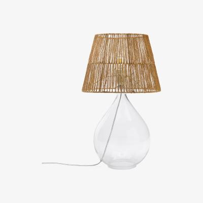 La Redoute Yaku Glass & Hemp Table Lamp