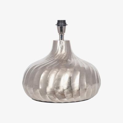 La Redoute Hammered Effect Hand Finished Silver Twist Table Lamp Base