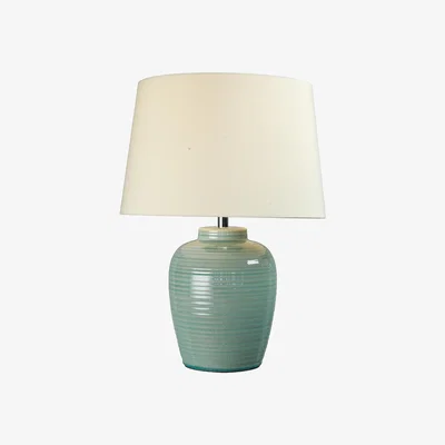 La Redoute Blue Crackle Effect Ceramic Table Lamps