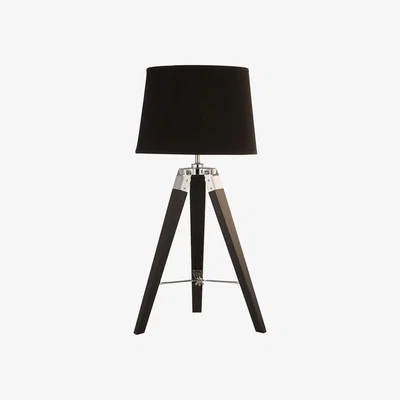 La Redoute Wooden Tripod Table Lamp
