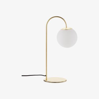 La Redoute Moricio Brass and Opaline Table Lamp
