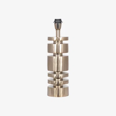 La Redoute Champagne Gold Metal Stacked Cylinder Table Lamp Base