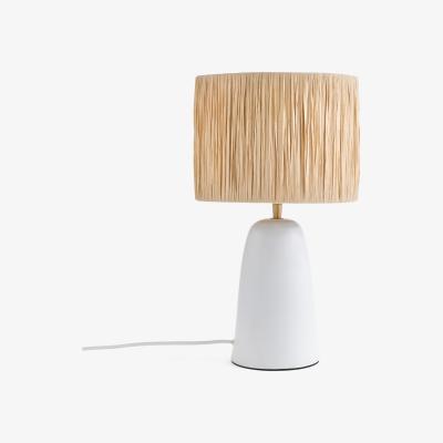 La Redoute Neven Terracotta and Raffia Table Lamp