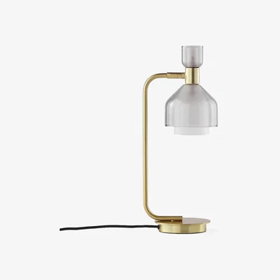 La Redoute Amoris Brass Table Lamp with Smoked Glass