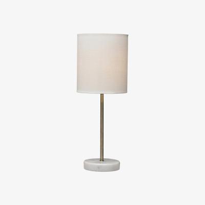La Redoute Antique Brass with Marble Base Table Lamp