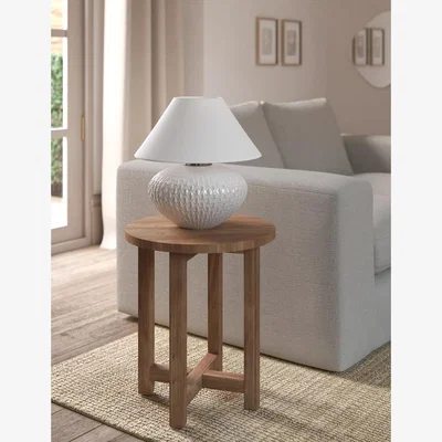 Marks & Spencer M&S Textured Scallop Table Lamp - White, White
