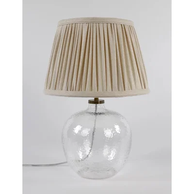 Marks & Spencer M&S Glass Textured Table Lamp - Clear, Clear