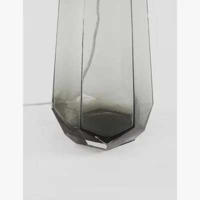 Marks & Spencer M&S  Prism Glass Table Lamp Base - Smoke, Smoke