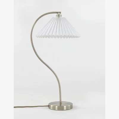 Marks & Spencer M&S Pleated Medium Table Lamp - Polished Brass, Polished Brass
