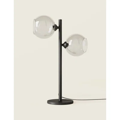 Marks & Spencer M&S 2 Light Globe Table Lamp - Smoke, Smoke