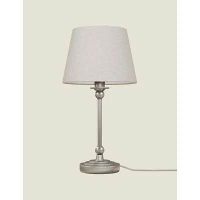Marks & Spencer M&S Blair Table Lamp - Grey Mix, Grey Mix,Antique Brass,Black Mix