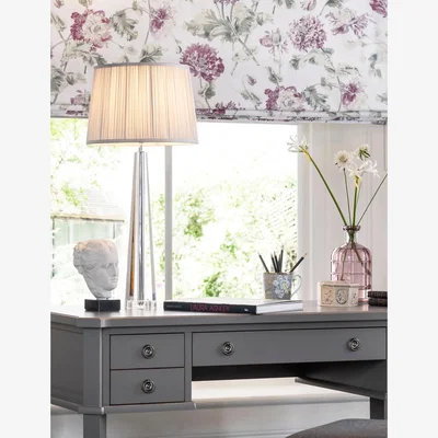 Marks & Spencer Laura Ashley Blake Glass Table Lamp Base - Silver, Silver